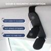 Ompellus Magnetic Sunglasses Holder for Car Sun Visor, Double Position