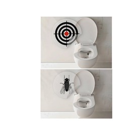 Toilet Sticker Set of 6 Toilet Stickers Target and Bow Tie Urinal Stickers for Toilets