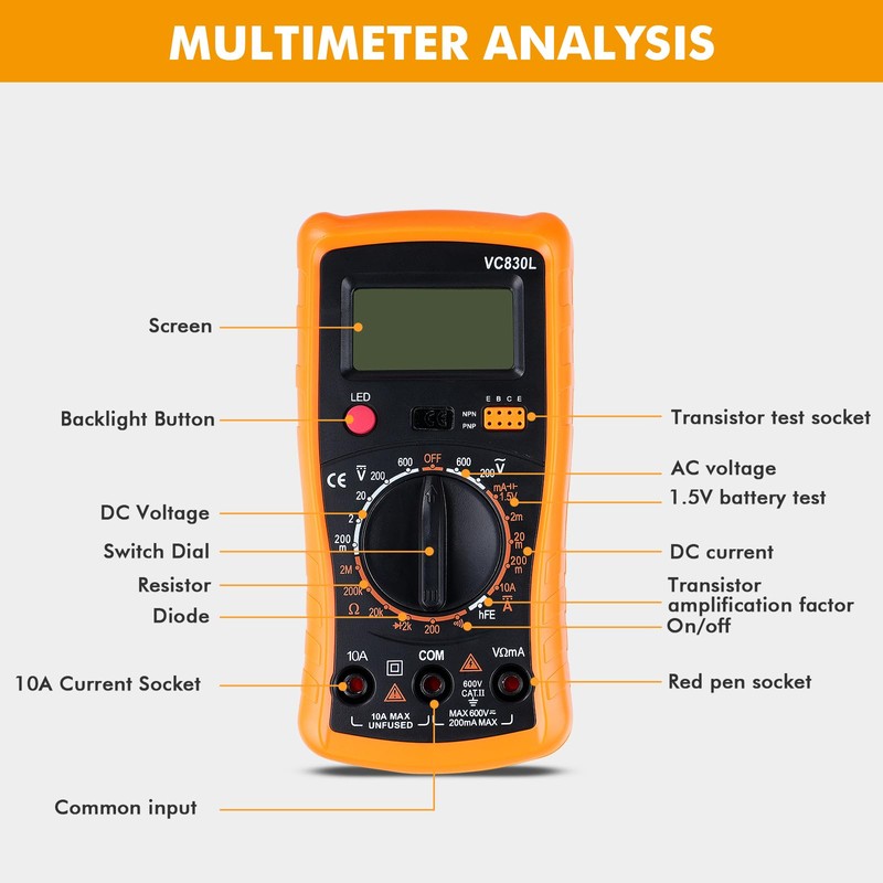 Soldering Iron Kit with Digital Multimeter, 80W LCD Adjustable Temperature