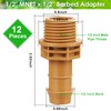 JAYEE 1/2 Inch Drip Irrigation Fittings to 1/2 Inch Male
