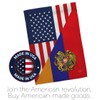 Breeze Decor Armenia US Friendship Garden Flag Set with Stand