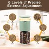 VUCCHINI External Adjustable Salt and Pepper Grinder Set Manual Salt