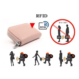 Women Zip Leather Wallet Card Holder Short Wallet RFID Blocking Coin Purse Pouch for Easy Access to Essentials