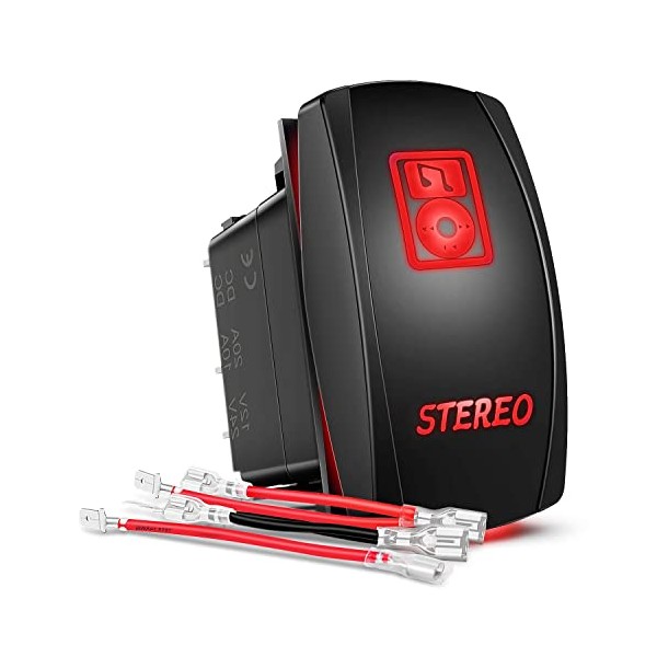 GOOACC GOOACC Stereo Rocker Switch Led Light Bar Switch 5Pin
