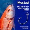 Mustad Ringed Demon Offset Circle 4X Strong - Designed to