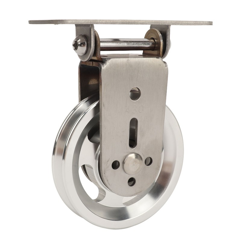 Pulley Wheel Bidirectional Rust Proof Silent Rotation Traction Wheel for