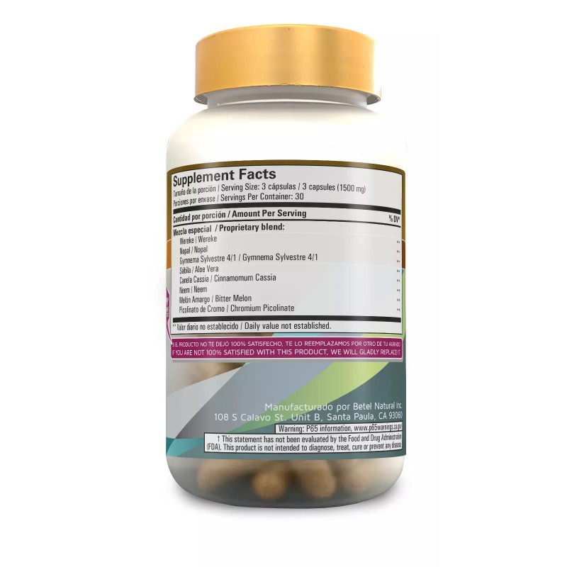 Betel Natural Diabetel Capsules by Betel Natural - Natural Support