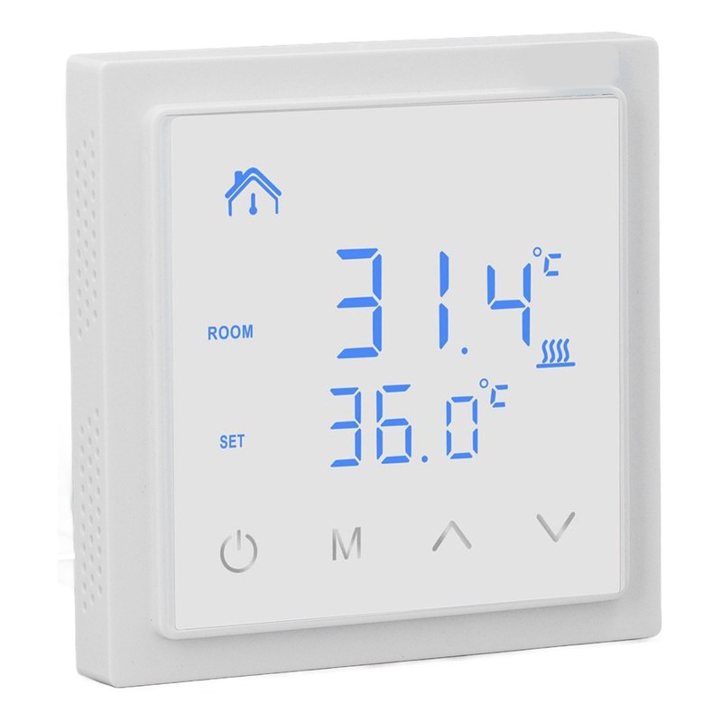 Electric Underfloor Heating Thermostat LED Display High Accuracy Anti False