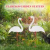 White Flamingo Yard Decorations Pack of 2 Flamingo Decor Ornaments