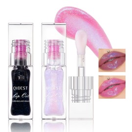 Likesing Lip Oil Gloss Glitter Lipsticks Colour Changing Temperature Sensitive Colour-Changing Lipstick Black Lip Gloss Set Lip Plumper Balm Lipstick 24 Hours Girls Gift