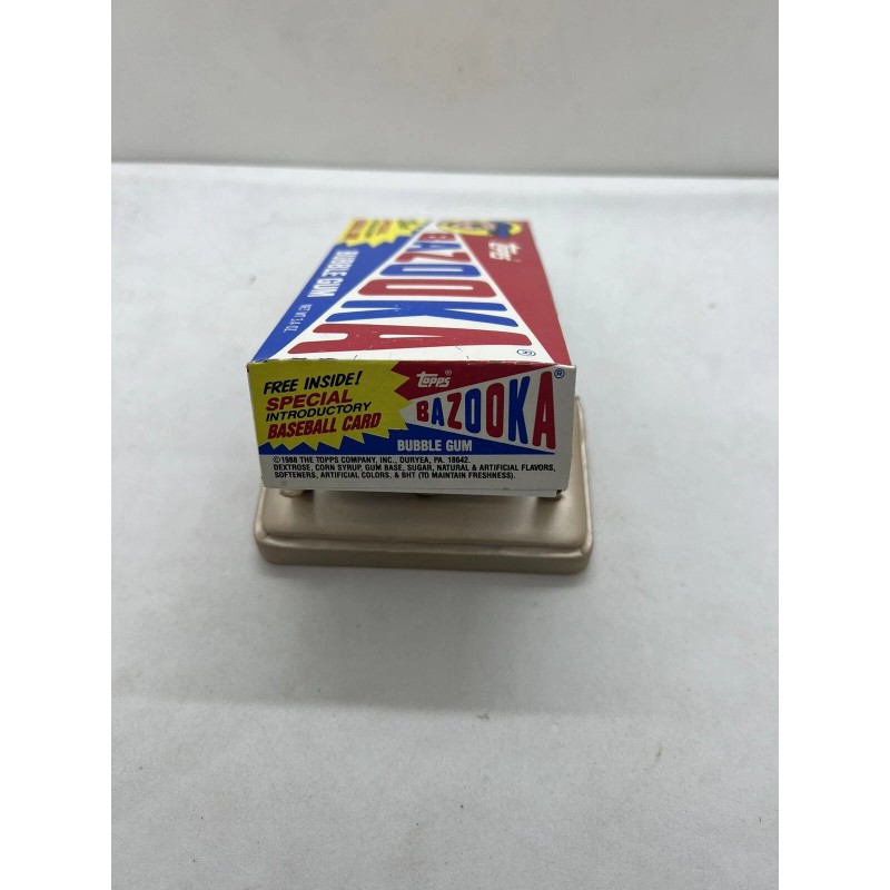 Vintage 1988 Box Topps Bazooka Bubble Gum 3.4oz with Introductory