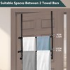 Over The Door Towel Rack, 2-Tier Bathroom Towel Rack with