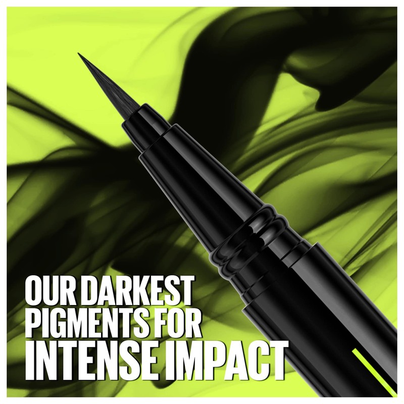 Maybelline Pen Eyeliner, Waterproof, Brush Tip Liner, Precise Lines, Tattoo