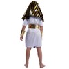 SEA HARE Children's Costume for Boys White Egyptian Pharaoh (S: