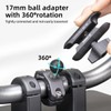 FANAUE Aluminum 17mm Ball Head Adapter with 1/4 inch Thread,