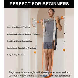 Pull Up Assistance Bands, Upgrade Pull Up Bands Assistance Bands with Foot Plate, Resistance Bands for Pull Ups, Heavy Duty Resistance Bands Match Pull Up Bar for Doorway (88 lbs)