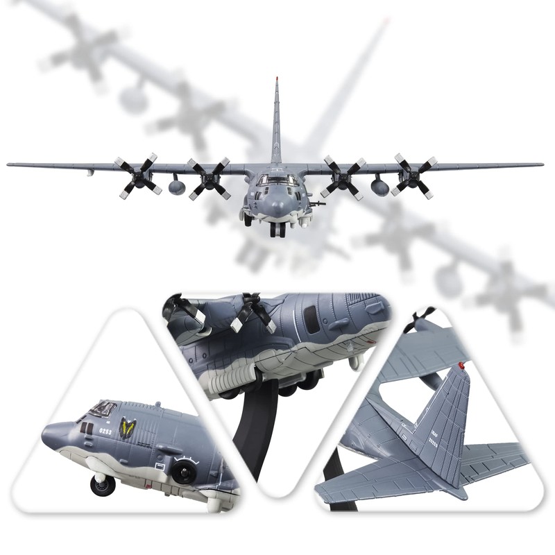 HANGOU 1/200 AC-130u Fighter Attack Plane Metal Fighter Military Model