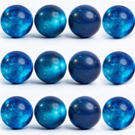 Toyseum 12 x Planet Toy Stress Balls, Solar System Sensory Balls for Children, Space Themed Fillers for Kids Birthday Party Bags, 6cm Galaxy Stress Relief Foam Balls, Pack of 12