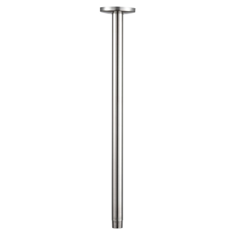 OFFO Shower Arm with Flange, 16 in Brushed Nickel Ceiling