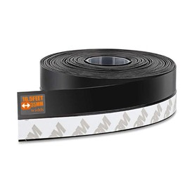Silicone Seal Strip,Weather Stripping for Door or Window,Weatherproof Soundproof Self Adhesive Door Strip Bottom, Door Draft Stopper Silicone Strip Tape (Black Length 16.5 Feet Width 35mm)