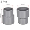 TOP-VIGOR 2Pcs PVC DWV Reducing Coupling, 40mm x 50mm Socket