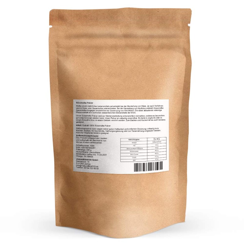 Sweet Whey Powder - 500 g - Whey Treatment -