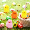 Kaimirui 36Pcs Mini Easter Chicks -Colourful Easter Chicks Decorations for