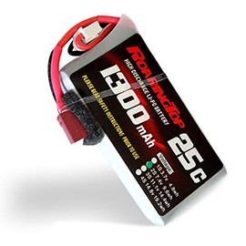 RoaringTop LiPo Battery Pack 25C 1300 mAh 2S 7.4V with Deans Plug for RC Car Boat Truck Heli Airplane