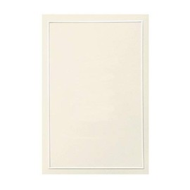 Gartner Studios Pearl Ivory Bifold Wedding Program, Print at Home, 8.5” x 11” Unfolded, 50-Count, Pearl Ivory Border (61403)