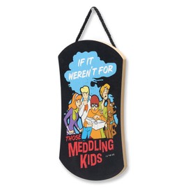 Scooby-Doo Meddling Kids Hanging Wood Wall Decor - Fun Scooby-Doo Sign for Home Decorating