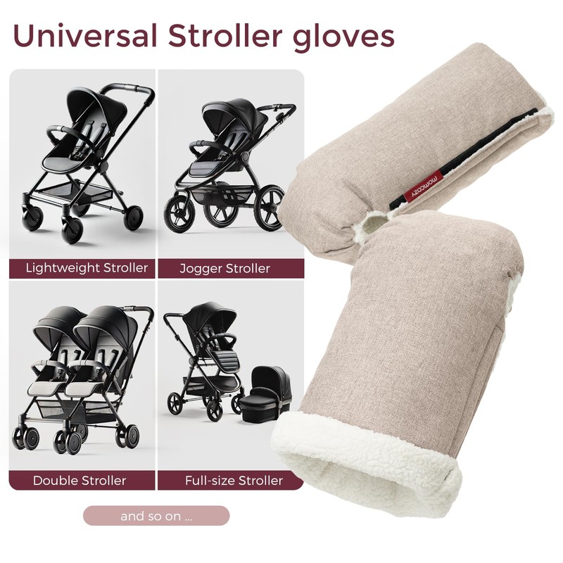 Momcozy Stroller Gloves Warmmuffs | Universal Winter Anti-Freeze Mittens |