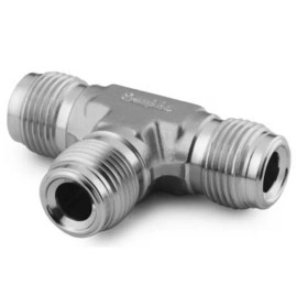 Swagelok SS-4-VCR-T: 316 Stainless VCR Face Seal Fitting, 1/4 in. Union Tee