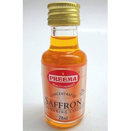 Saffron Food Flavouring Essence Preema 28ml Bottle