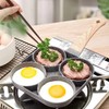 IAXSEE Egg Frying Pan Nonstick Pancake Pans 4-Cups cookware Pancake,