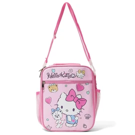 Glommyg Cute Lunch Bags for Women, Large Capacity Lunch Tote with Adjustable Shoulder Strap, Reusable Insulated Lunch Box (Pink1)
