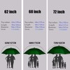 MRTLLOA 72 Inch Automatic Open Green Golf Umbrella, Extra Large