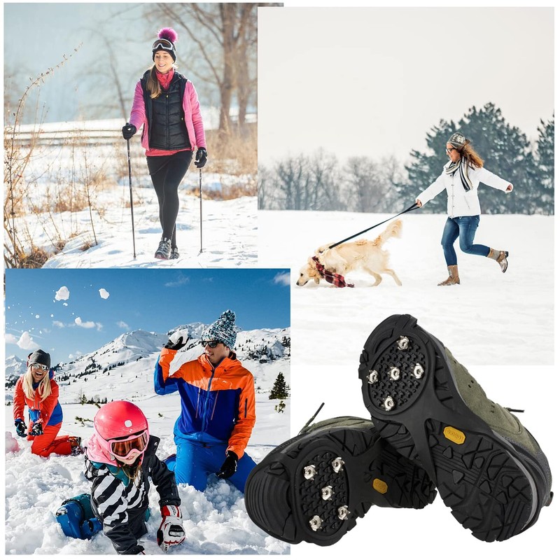 Non Slip Ice Snow Traction Cleats,Ice Gripper Spike with 5