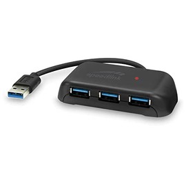 Speedlink SNAPPY EVO 4-Port USB Hub - Passive USB-A 3.1 Gen 1 Hub with 3x USB-A and 1x USB-C for Fast Data Transfer at up to 5 Gbps, Connection via USB-A, Black