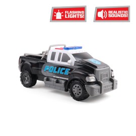 Mighty Fleet Rescue Force 12" Police Pickup Truck Toy with Realistic Lights & Sounds, Durable Construction and Batteries Included, Ages 3+