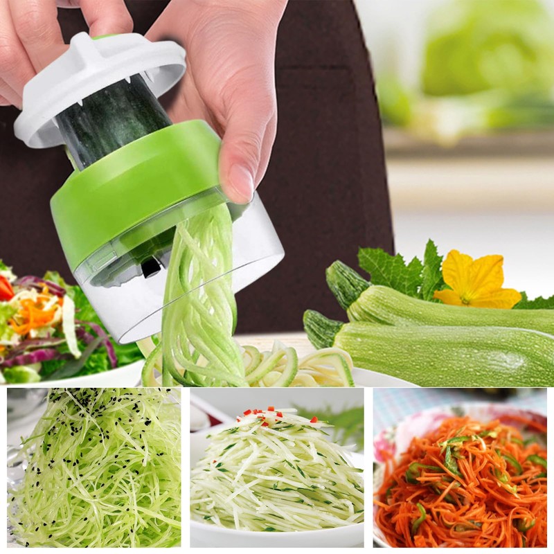 Lithyc Zucchini Pasta Spiral Cutter, Vegetable Spiral Cutter, 4 in