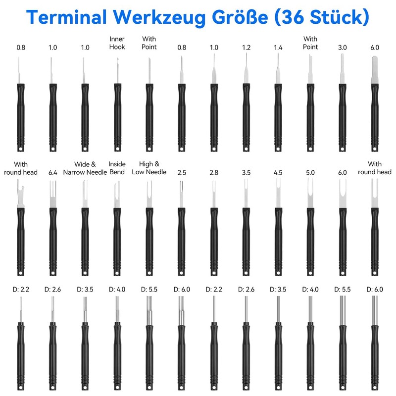Car Unlocking Tool, Pin Tool Car Set, 36 Pieces Car