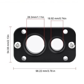 Firewall Pass Through Plate 01232023 Aluminum Alloy Firewall Grommet Bulkhead Wiring Harness Connector Replacement for Holley Terminator X Max