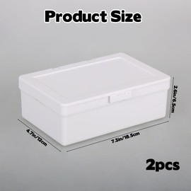 FMOACEN 2 Pack Wipes Dispenser Compatible with Cottonelle Flushable, Refillable Wipe Holder with Sealing Lid, Keeps Wipes Clean and Fresh, Non-Slip Wipe Container White Storage Box for Home Car Office