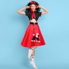 Breathffy Women Sock Hop Costume 1950s Poodle Skirt Costume Outfit