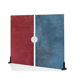 V-FLAT WORLD - Duo Board | Double Sided Food Photography Backdrop Board - Legs Included Made in USA (30 x 40 inches, Cobalt Blueberry/Cranberry Crimson)