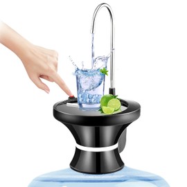 Automatic Electric Drinking Water Dispenser Pump - USB Rechargeable Bottle Pump with Gravity Switch Control for 1-5 Gallon Jugs, Portable Water Dispensing for Home,Kitchen, Office,Outdoor Accessories