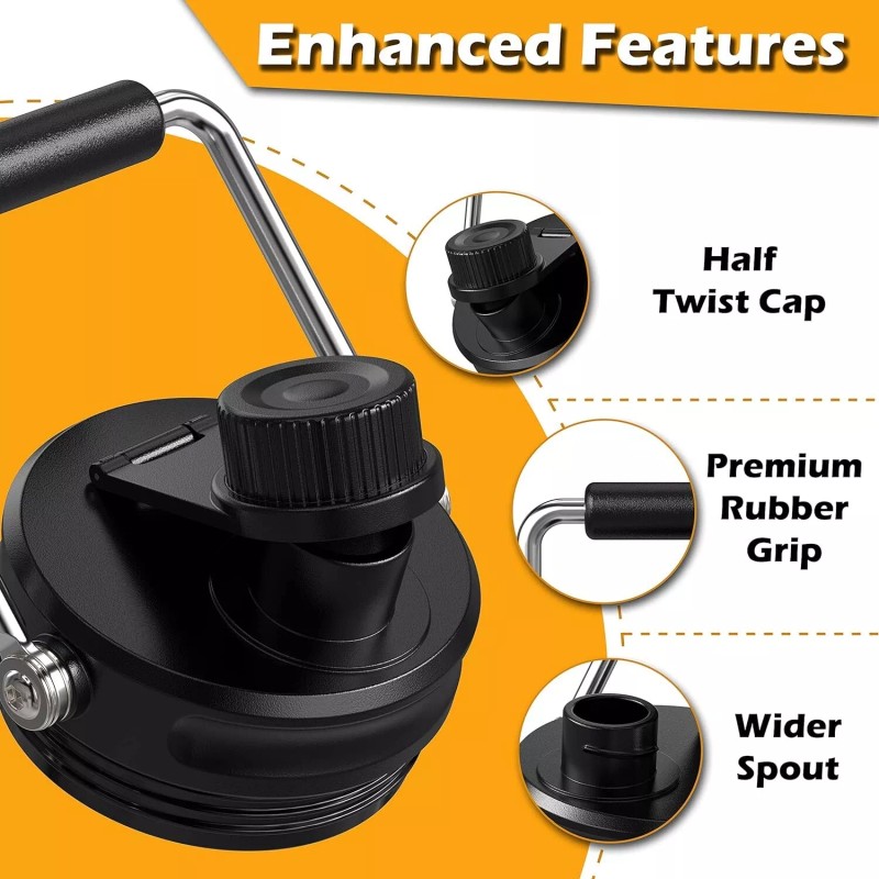 Jmoe USA Upgraded Jug Lid for RTIC Half Gallon and