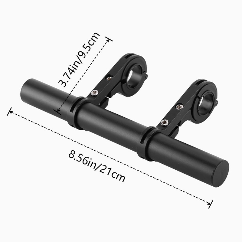 ZONADAH Bike Handlebar Extender 7.87 Inches Aluminum Alloy Dual Bike
