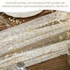 MAXQUU 1 Piece Of Golden Glitter Tablecloth, 6 Piece Of
