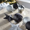 WeRChristmas 42-Piece Shatterproof Baubles Decoration Pack with Tree Topper &